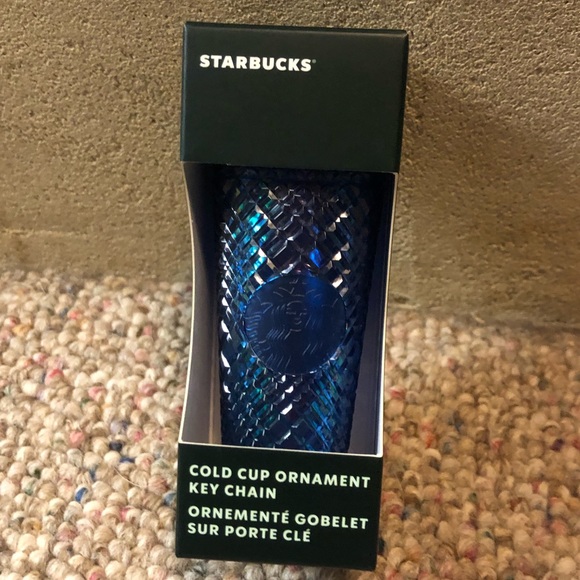 🆕 Starbucks Jeweled Cold Cup Key Chain Azure - Picture 4 of 6